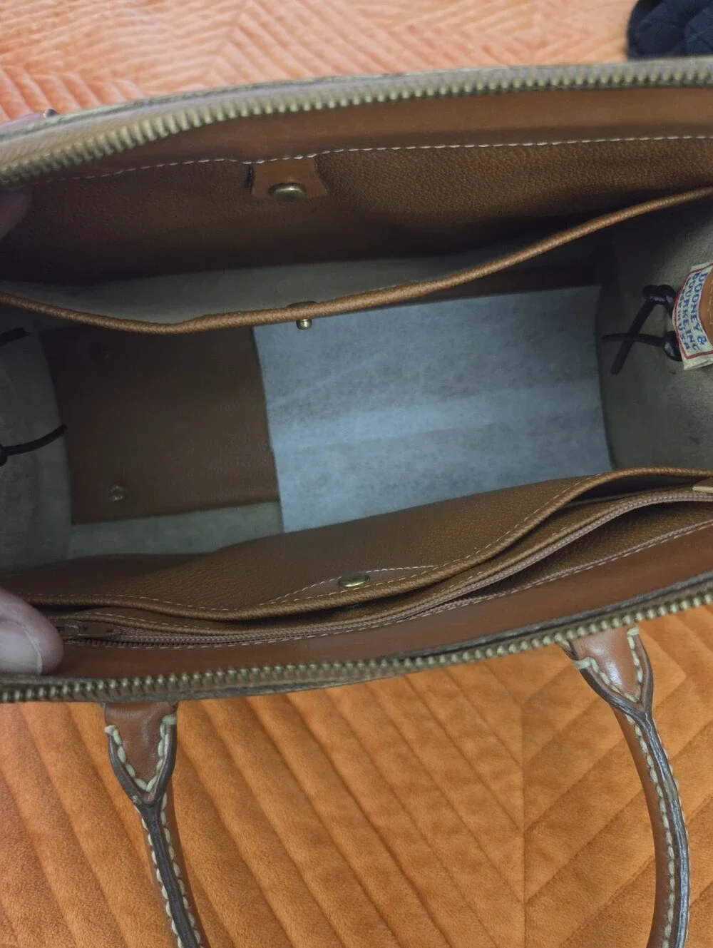 Vintage 1990s Dooney & Bourke AWL Leather Satchel